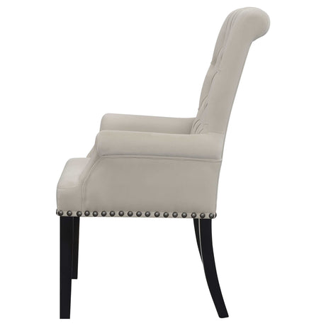 Alana Sand / Rustic Espresso Arm Chair - Ornate Home