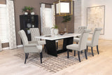 Alana Sand / Rustic Espresso Side Chair - Ornate Home
