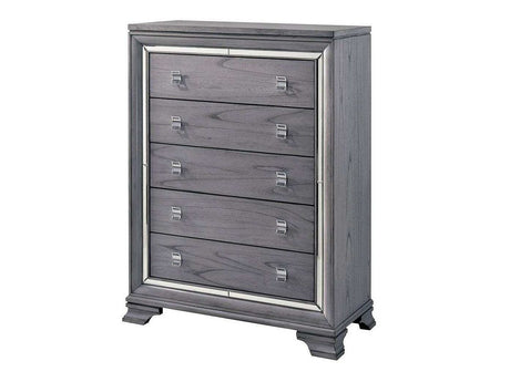 Alanis Gray Chest - Ornate Home