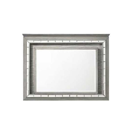 Alanis Gray Mirror w/ LED Light - Ornate Home
