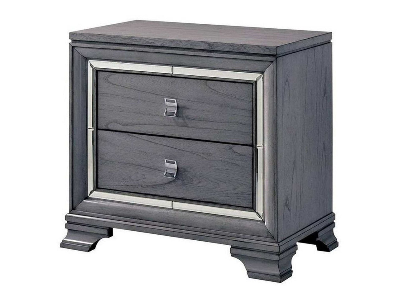 Alanis Gray Nightstand - Ornate Home