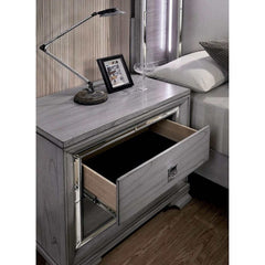 Alanis Gray Nightstand - Ornate Home