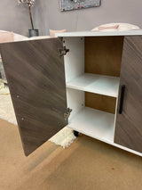 Alba White & Oak Cabinet - Ornate Home