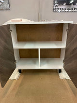 Alba White & Oak Cabinet - Ornate Home