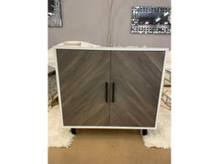 Alba White & Oak Cabinet - Ornate Home