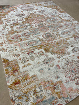 Alcantras Distressed Oriental Medallion Area Rug - Ornate Home