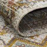 Alcantras Distressed Oriental Medallion Area Rug - Ornate Home