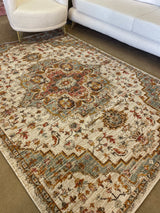 Alcantras Distressed Oriental Medallion Area Rug - Ornate Home