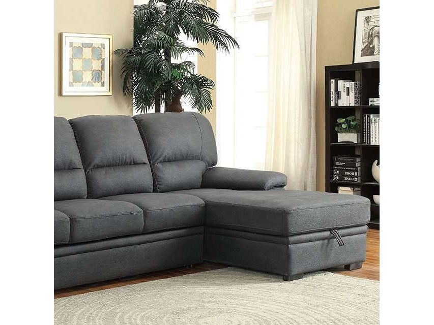 Alcester Graphite Sectional w/ Sleeper - Ornate Home
