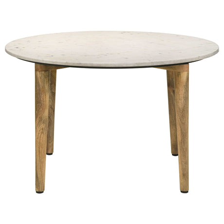 Aldis White / Natural Coffee Table - Ornate Home