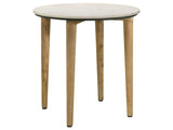 Aldis White / Natural End Table - Ornate Home