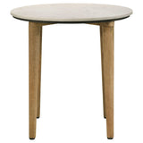 Aldis White / Natural End Table - Ornate Home