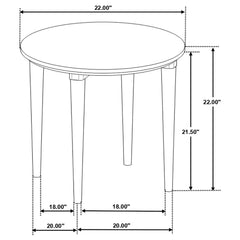 Aldis White / Natural End Table - Ornate Home