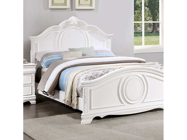 Alecia White Twin Bed - Ornate Home