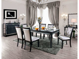 Alena Black & Silver Dining Table - Ornate Home