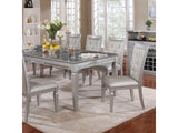 Alena Silver Dining Table - Ornate Home