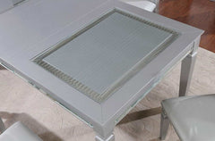 Alena Silver Dining Table - Ornate Home