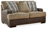 Alesbury Chocolate Loveseat - Ornate Home