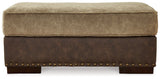 Alesbury Chocolate Ottoman - Ornate Home