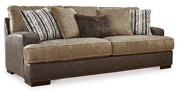 Alesbury Chocolate Sofa - Ornate Home