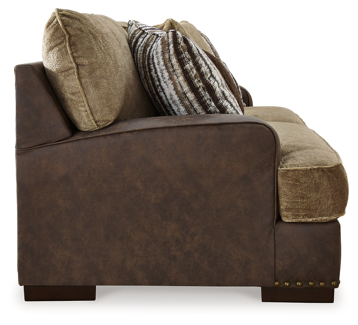 Alesbury Chocolate Sofa - Ornate Home
