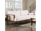 Alesund Beige/Walnut Sofa - Ornate Home