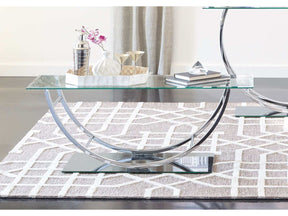 Alfie Chrome U Shaped Coffee Table - Ornate Home