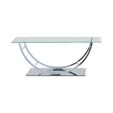Alfie Chrome U Shaped Coffee Table - Ornate Home