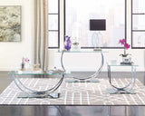 Alfie Chrome U Shaped Coffee Table - Ornate Home