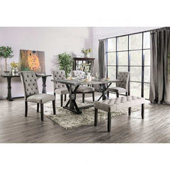 Alfred Antique Black Dining Table - Ornate Home