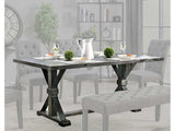 Alfred Antique Black Dining Table - Ornate Home