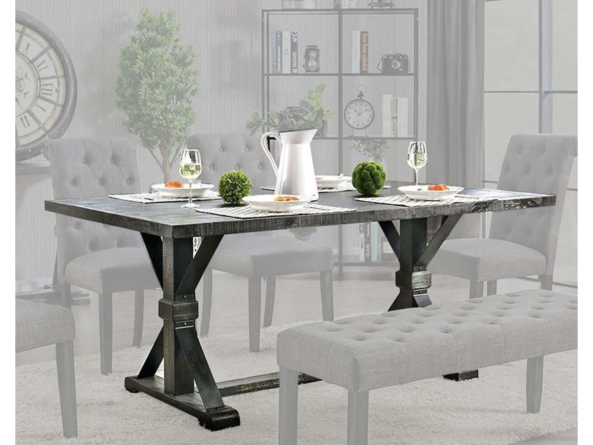 Alfred Antique Black Dining Table - Ornate Home