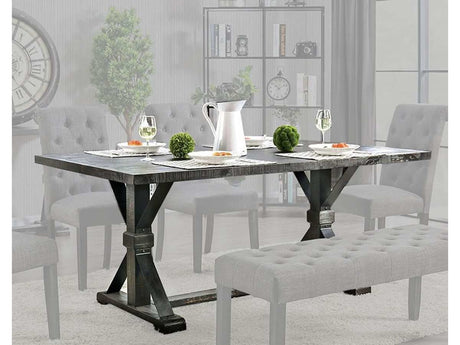 Alfred Antique Black Dining Table - Ornate Home
