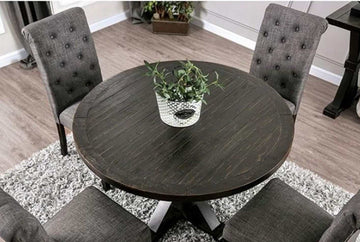 Alfred Antique Black Dining Table - Ornate Home