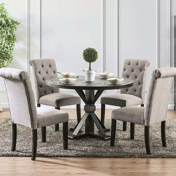 Alfred Antique Black Dining Table - Ornate Home