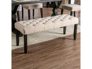 Alfred Antique Black & Ivory Bench - Ornate Home