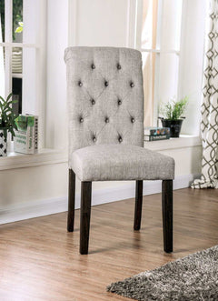 Alfred Antique Black, & Light Gray 7pc Dining Room Set - Ornate Home