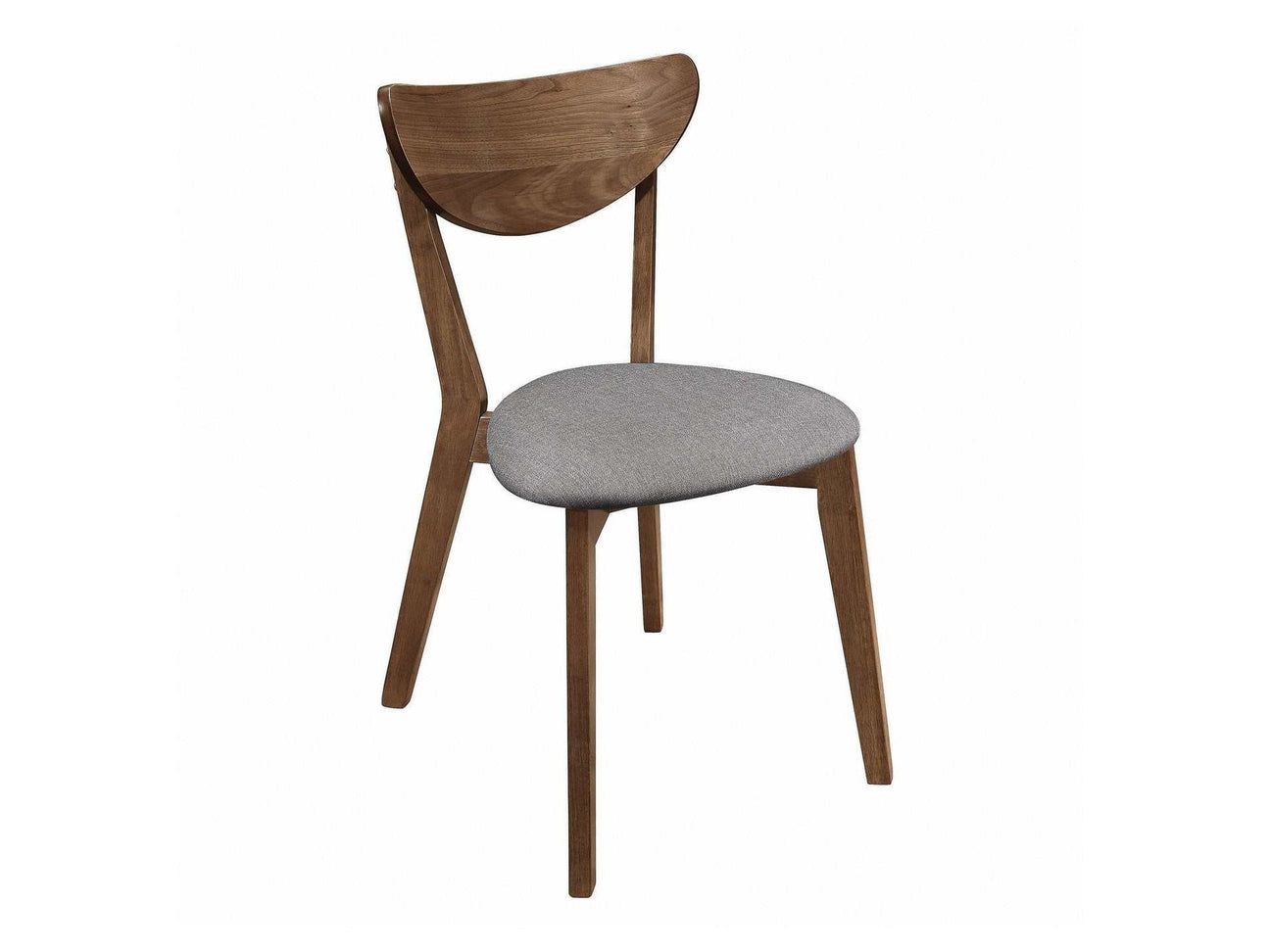 Alfredo Grey & Natural Walnut Dining Chairs (Set of 2) - Ornate Home