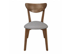Alfredo Grey & Natural Walnut Dining Chairs (Set of 2) - Ornate Home