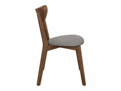 Alfredo Grey & Natural Walnut Dining Chairs (Set of 2) - Ornate Home