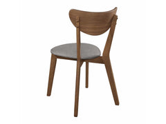 Alfredo Grey & Natural Walnut Dining Chairs (Set of 2) - Ornate Home