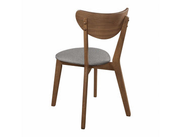 Alfredo Grey & Natural Walnut Dining Chairs (Set of 2) - Ornate Home