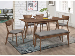 Alfredo Grey & Natural Walnut Dining Chairs (Set of 2) - Ornate Home