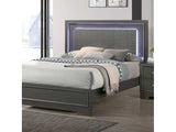 Alison Dark Walnut Eastern King Bed - Ornate Home