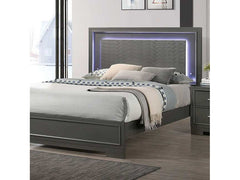 Alison Dark Walnut Queen Bed - Ornate Home