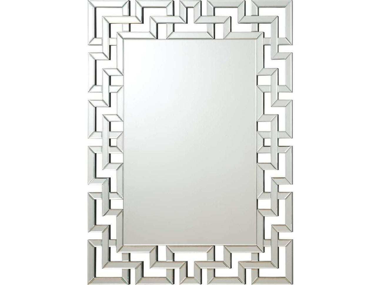 Aliza Silver Frameless Wall Mirror - Ornate Home