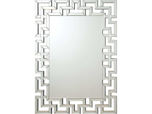 Aliza Silver Frameless Wall Mirror - Ornate Home