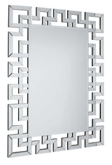 Aliza Silver Frameless Wall Mirror - Ornate Home