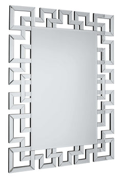 Aliza Silver Frameless Wall Mirror - Ornate Home