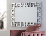 Aliza Silver Frameless Wall Mirror - Ornate Home